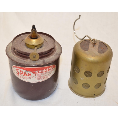 540 - Vintage Span Marketing Ltd fuel lamp, approx H22cm