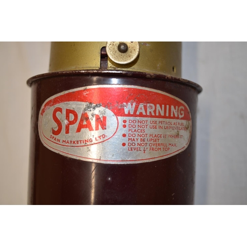 540 - Vintage Span Marketing Ltd fuel lamp, approx H22cm