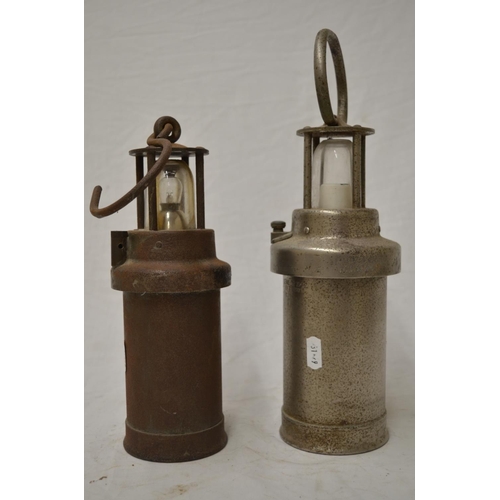 543 - Two vintage safety lamps, one by Ceag, other unknown, tallest H34cm (2)