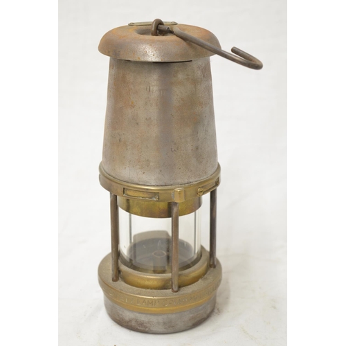 546 - The Wolf Safety Lamp Co (W.M Morris) Ltd Sheffield, miner safety lamp, plate stamped GPO 1963 on top... 