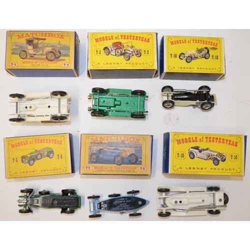 689 - Six boxed vintage models of Yesteryear diecast cars, including Bugatti Type 35, 1909 Opal Coupe, Ben... 