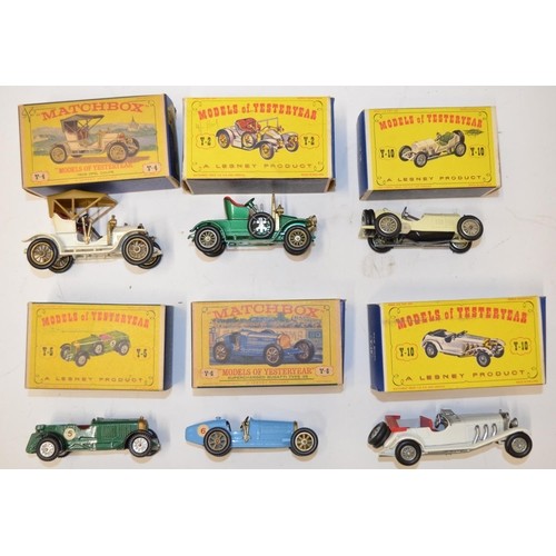 689 - Six boxed vintage models of Yesteryear diecast cars, including Bugatti Type 35, 1909 Opal Coupe, Ben... 