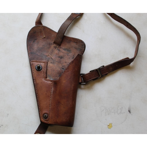 182 - US Army WWII shoulder holster M7 Colt 1911 government 45 (with section cut out)