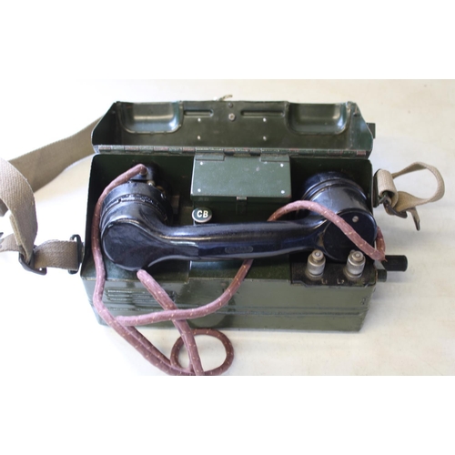 206 - Military field telephone, set 