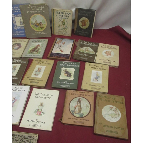397 - Collection of Beatrix Potter Books in various editions and conditions, three Alison Uttley books and... 