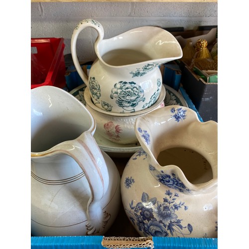 363 - Collection of wash jugs