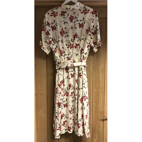 317a - Ladies floral shirt dress - unsized