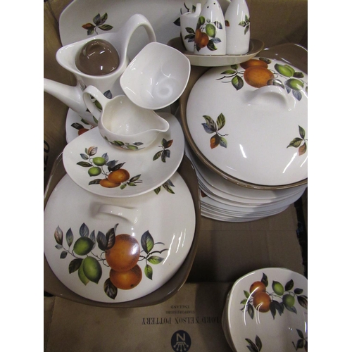 377 - 1960's Midwinter Oranges & Lemons pattern dinner and tea service, designed by John Russell, 43 pcs, ... 