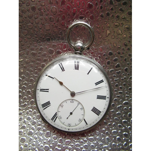 289 - Lister & Sons New Castle on Tyne, Victorian silver open faced key wound pocket watch, coin edged cas... 