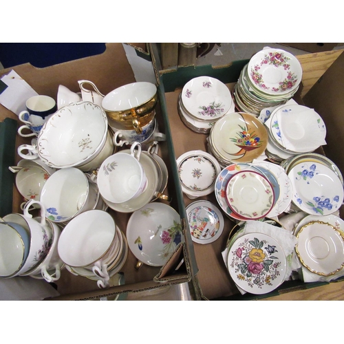329 - Set of four Duchess cups and saucers, collection of Colclough, Paragon cups and saucers and a collec... 
