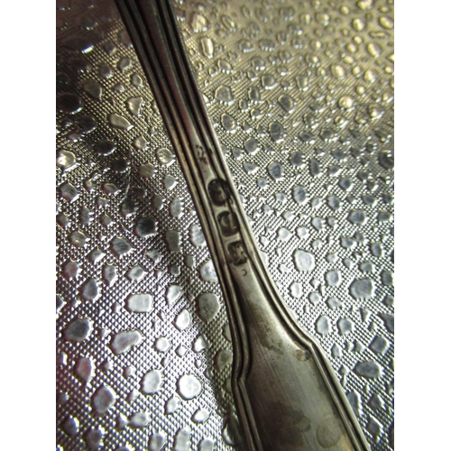 60 - Geo.III hallmarked sterling silver shell pattern sauce ladle, (maker unknown) 1817, a Geo.V hallmark... 
