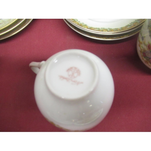 308 - Noritake tea service comprising of tea pot, sugar bowl, milk jug, two cups and saucers, another Nori... 