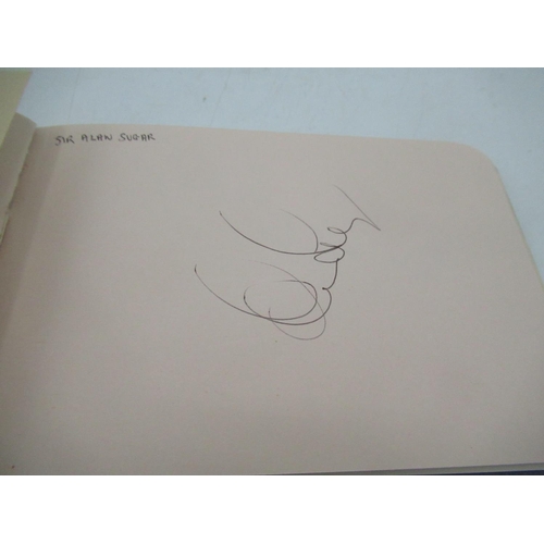 450 - Autograph book containing signatures by Sir Alan Suger,Mario Bellini, Peter Osgood, Kevin Keegan, Le... 