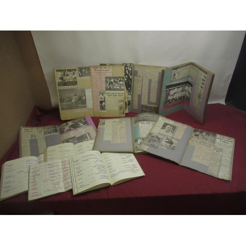 459 - Six scrapbooks relating to Tottenham Hotspur and 4 books with hand written results for matches playe... 