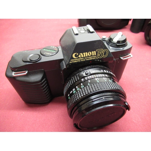 152 - Selection of Canon cameras including an EOS 500, EOS 650 body, EOS 1000F body etc