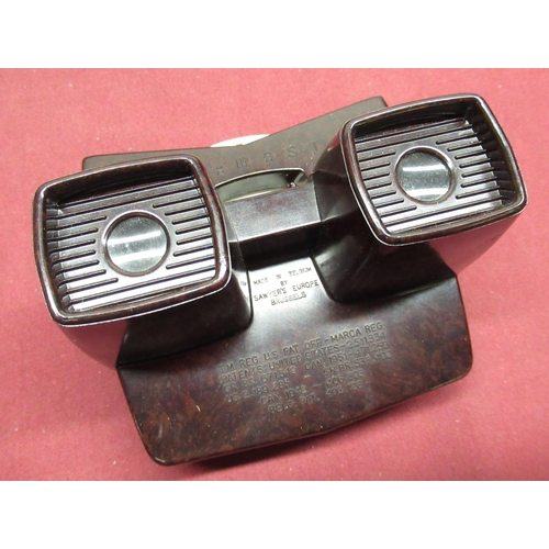 153 - Vintage Bakelite Viewmaster viewer with a selection of various reels including Lake Lucerne Switzerl... 