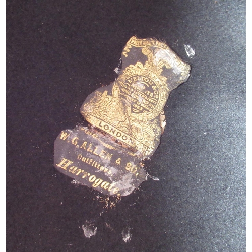 400 - Early 20th century taxidermy deer head mounted on Oak shield shaped wall mount, together with a 1930... 