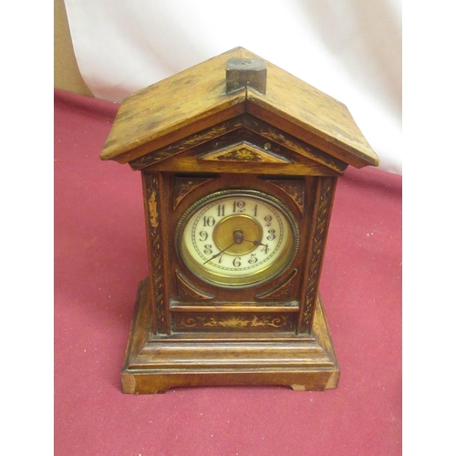 440 - Black telephone,French mantle clock and other clock