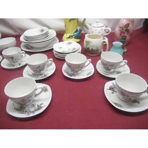 441 - Burleigh ware jug, partial Midwinter tea set, partial Sylvac tea set,etc