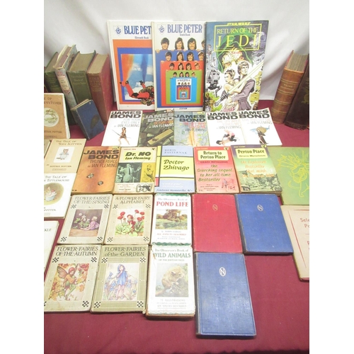 498 - Collection of hardbacks and paperbacks inc. Ian Fleming, Beatrix Potter, Charles Dickens, etc