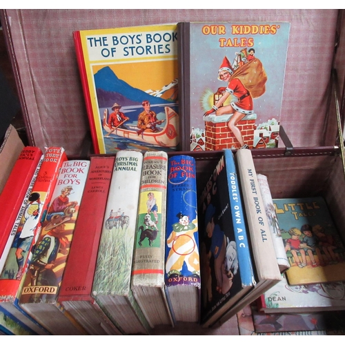 628 - Collection of post 1950's children's books including The Big Book For Boys, Boy's Story Book, Teddy ... 