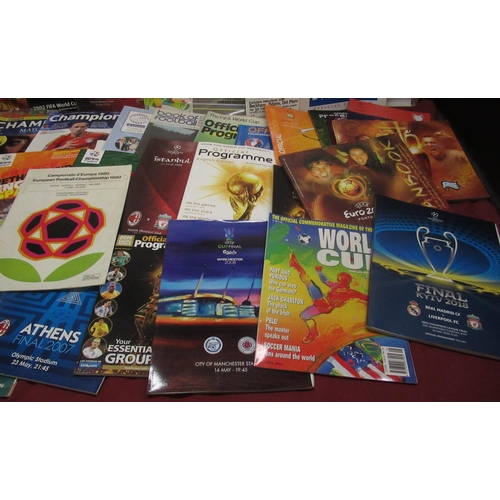 471 - Collection of football programmes from UEFA Champions League,World Cup, Euros 1996 & 2000,etc