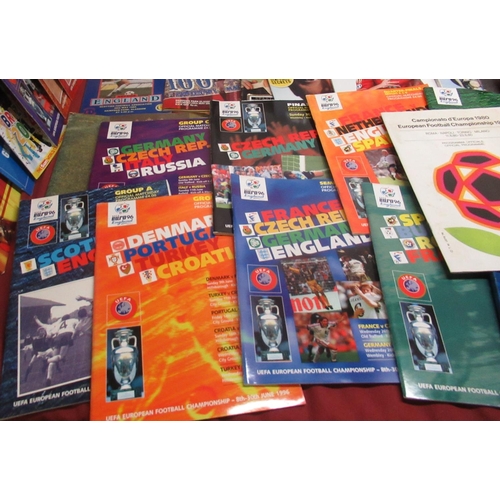 471 - Collection of football programmes from UEFA Champions League,World Cup, Euros 1996 & 2000,etc