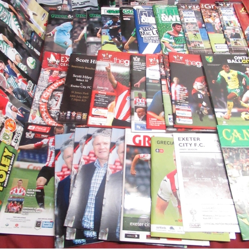 481 - Collection of football programmes from Yeovil Town FC, Albion FC, Aldershot, Exeter City, Norwich Ci... 