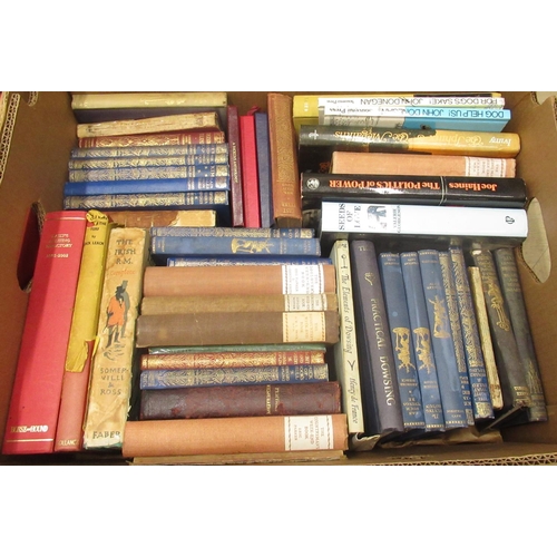 490 - Collection of Fiction, Hunting and other books in 4 boxes