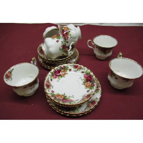 141 - Four various Masons Hydra type jugs and a Royal Albert Old Country Roses part tea service 18pcs (2 b... 