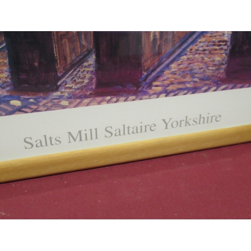 518 - After David Hockney (British, born. 1937); 'Salts Mill Saltaire', Yorkshire, coloured print, 44cm x ... 