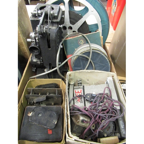 185 - G.B. Bell & Howell model 613H cased cine projector, boxed Pathescope Ace 9.5mm cine projector, Spect... 