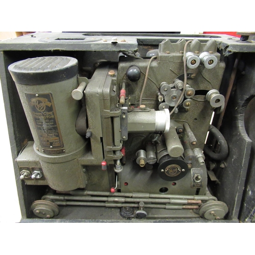 186 - Cased Victor 16mm cine projector 1740 together with matching Victor cased loud speaker