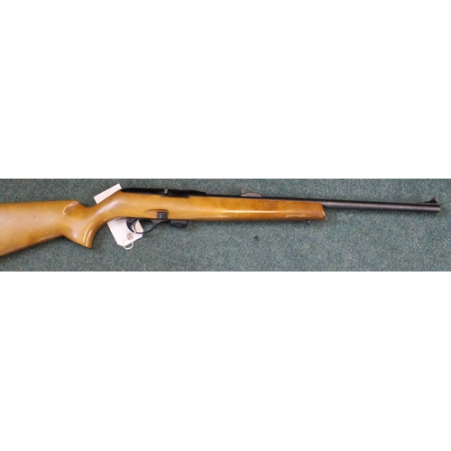 445 - Remington model 597 slide action rifle with magazine, .22 LR, serial no. 2721181 (section one certif... 