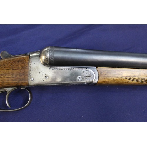 349 - Side by side 12B shotgun by Sarasqueta, made in Spain,  28