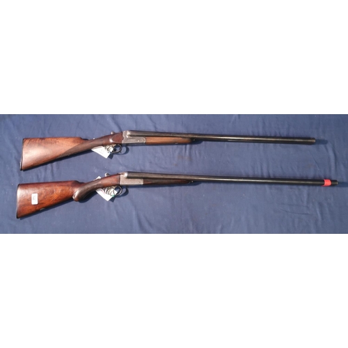 338 - Midland Gun Co 12B side by side shotgun serial no.95281 and a Ligano 12B side by side shotgun serial... 