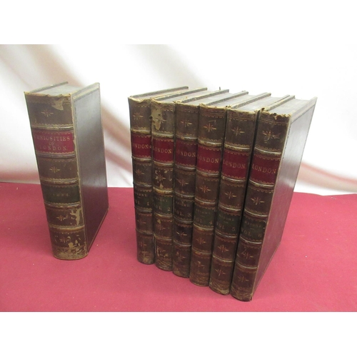 1300 - Charles Knight, London, Virtue and Company, in 6 volumes,full leather bindings,with 5 raised bands &... 