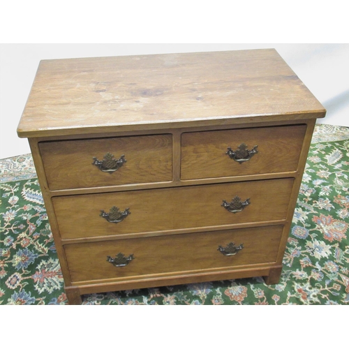 1416 - Alan Acornman Grainger of Brandsby - an oak chest of two short and three long drawers with brass swa... 