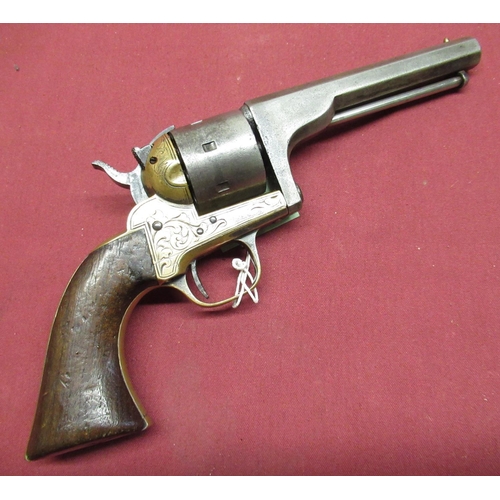 1011 - D. Moore's U.S.A. Belt Revolvers 7-SHOT .32 cal rimfire single action made c. 1861-1863.  Octagonal ... 