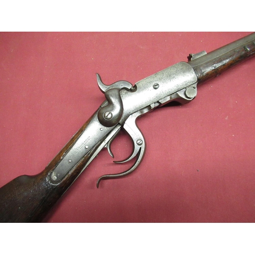 1028 - U.S Civil War Burnside Cavalry Carbine 5th MODEL with saddle bar and ring,  .54cal 20 inch barrel st... 