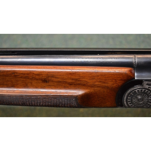 1091 - Sabatti over and under twenty gauge ejecting single trigger shotgun SN 24012, barrel length 27.5
