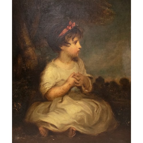 1340 - After Sir Joshua Reynolds (British, 1723 - 1792); 'The Age of Innocence', possibly a portrait of The... 