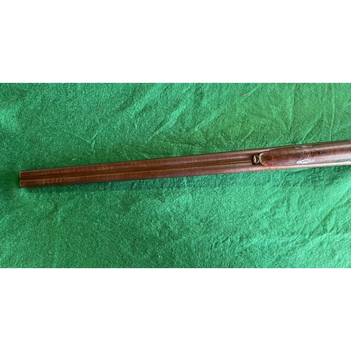 1062 - John Manton & Son 14 bore converted from percussion shotgun from circa 1845. It was converted to cen... 