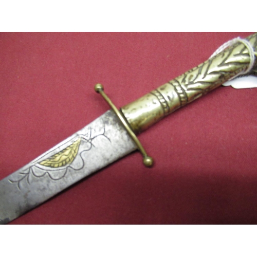 1043 - C19th naval type dirk, of Eastern style with 12 1/2