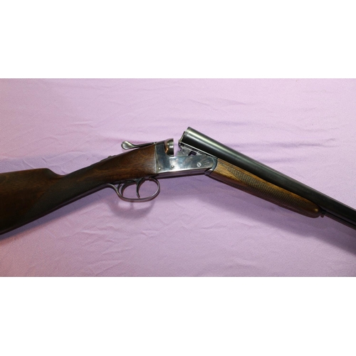 1068 - Aya Yeoman 12B side by side ejector shotgun with colour hardened action, 28