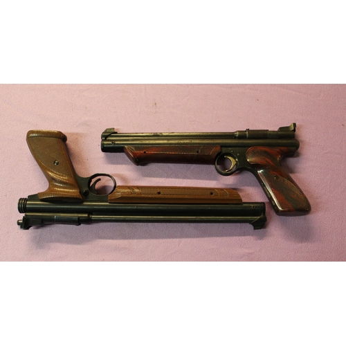 194 - A pair of Crossman Medallist II pump .22 air pistols, one in working order, the larger A/F.