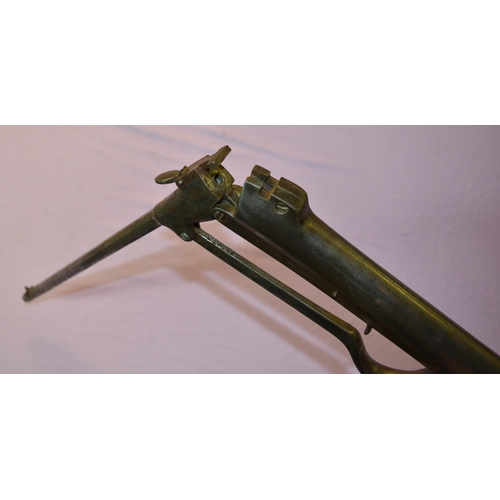 227 - Vintage .177 calibre break barrel air rifle with hexagonal barrel, no makers marks.