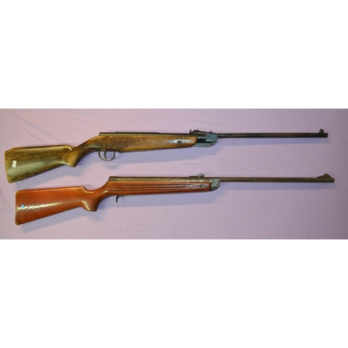 231 - 2 break barrel air rifles. 1 a Webley & Scott .22 Falcon in good working order, and a .177 BSA (A/F,... 