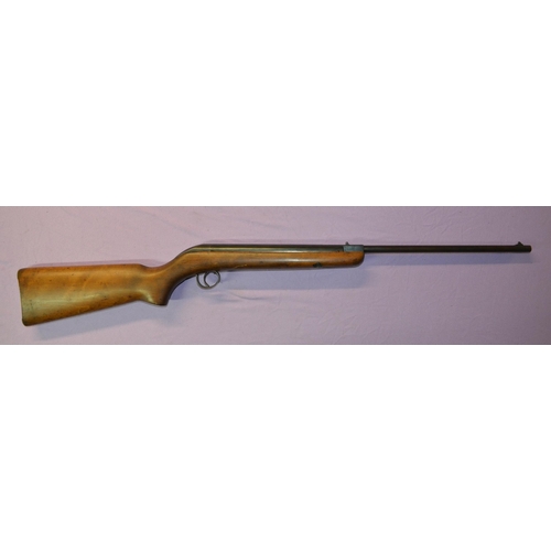 233 - Unbranded vintage .177 break barrel air rifle in working condition, Overall L96cm