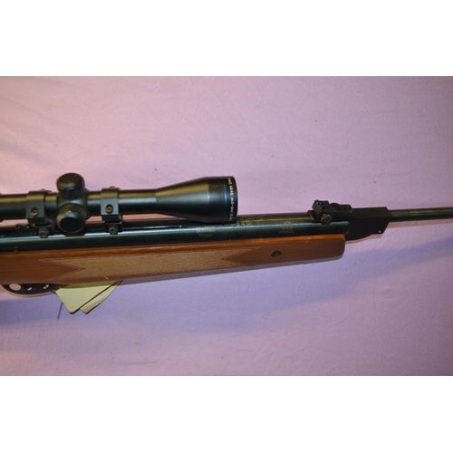 235 - Edgar Brothers Hatsan Quattro Trigger .22 break barrel air rifle with a PAO 4x40 scope.  Ser No: 031... 